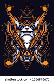 Head Mecha Insect with Sacred Ornament