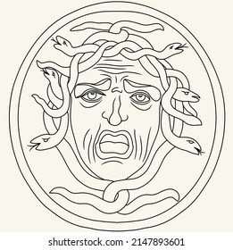Head of Medusa the Gorgon