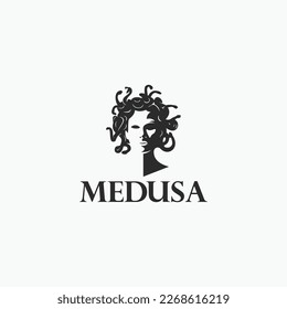 Head of Medusa logo symbol vector