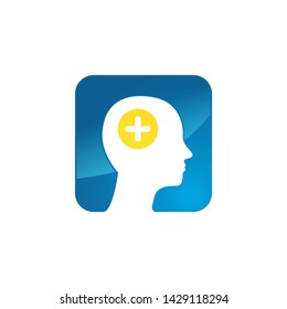 head mind logo design illustration