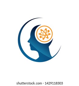head mind logo design illustration