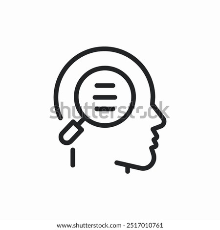 head mind search icon sign vector