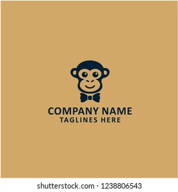 head monkey icon and vector