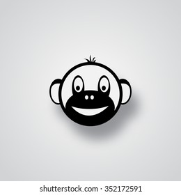 The head of a monkey. The symbol of the new year 2016