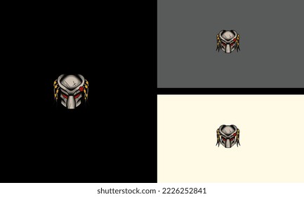 head monster alien vector illustration mascot design