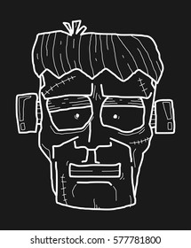 head monster doodle