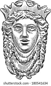 head of mythological queen