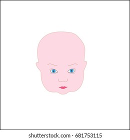 Head of newborn baby