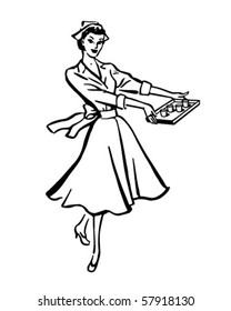 Head Nurse - Retro Clip Art