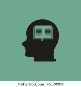 Head With open book.