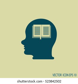Head With open book.