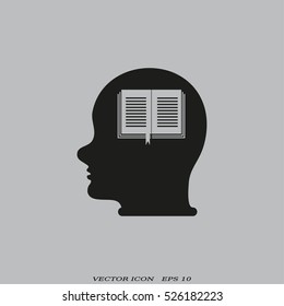 Head With open book.