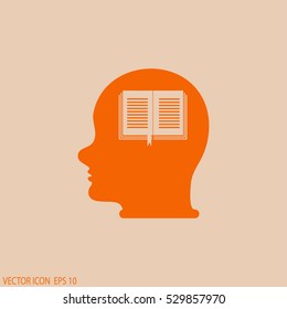 Head With open book.