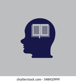 Head With open book.