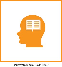 Head With open book.