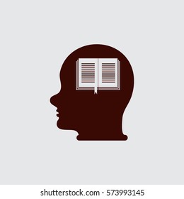 Head With open book.