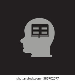 Head With open book.