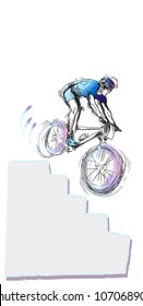 head over heels - this is sketch converted to vector