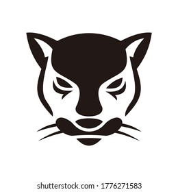 Head Panther Logo Design Template