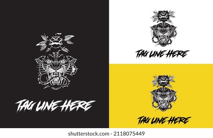 head panther vector illustration design black and white