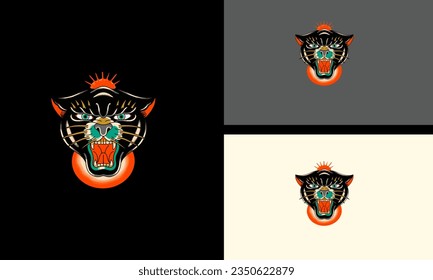 head panther vector mascot design