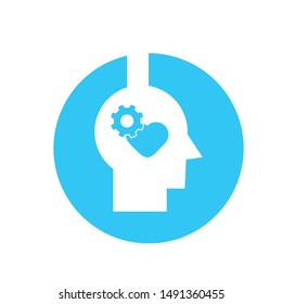 head people icon design vector in white background