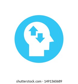 head people icon design vector in white background