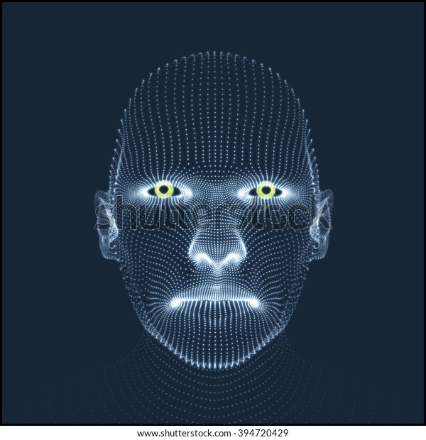3dグリッドの人物の頭 人間の頭部モデル 顔をスキャンしています 人間の頭のビュー 3d幾何学面設計 皮を覆う3d 幾何学的な人物のポートレート アバター 科学 テクノロジーに使用可能 のベクター画像素材 ロイヤリティフリー