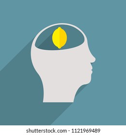In the head of a person Lemon