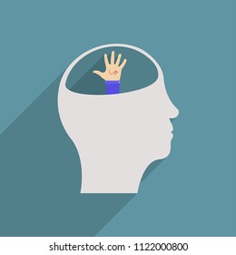 In the head of a person Virus 