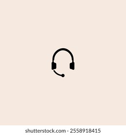 Head phone icon flat vector design.