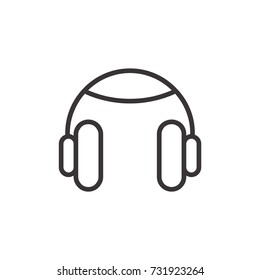Head phone icon logo design vector illustration
