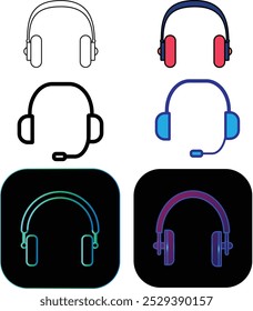 Head  Phone Icon Vector Editable EPS 10