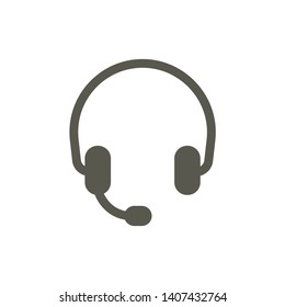 Head Phone Line Icon Symbol Vector