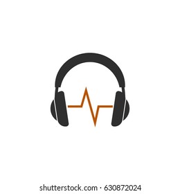 Head phone theme illustration V