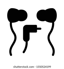 head phone vector colour icon