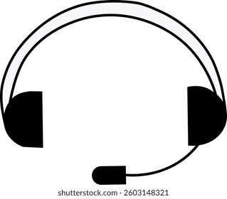 head phone vector design icon illustration