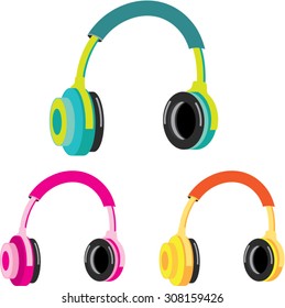 Head Phones Vector 