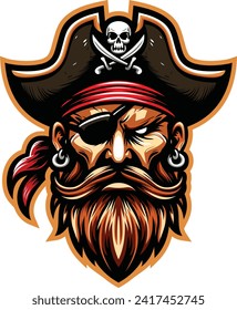 The Head of Pirates with his Hat