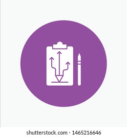 Head, Plan, Strategy, Tactics, Think. Vector Icon Template background
