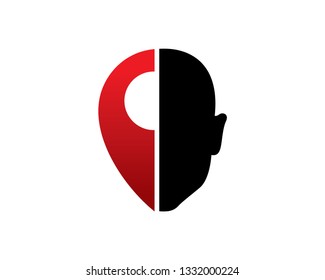 Head Point Logo Template, Icon, Symbol - Vector