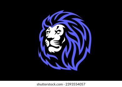 Head of Pride, Strong Lion Illustration