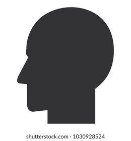 head profile human icon