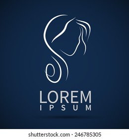 Head profile human symbol  social people avatar icon isolated  VECTOR illustration.