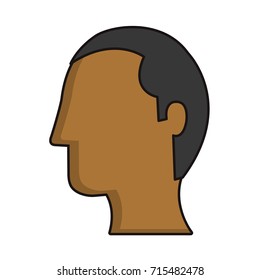 head profile of man icon