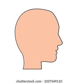 head profile silhouette icon image vector illustration design 