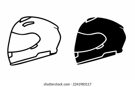 Head protection or helmet vector icon. Stock vector illustration.