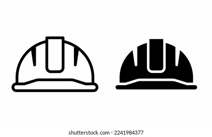 Head protection icon illustration. Stock vector illustration.