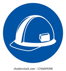 Head Protection Symbol Sign, Vector Illustration, Isolate On White Background Label. EPS10 