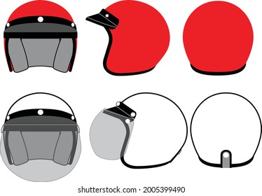 head protection when riding a motorcycle or bicycle. resistant to impact and provide security